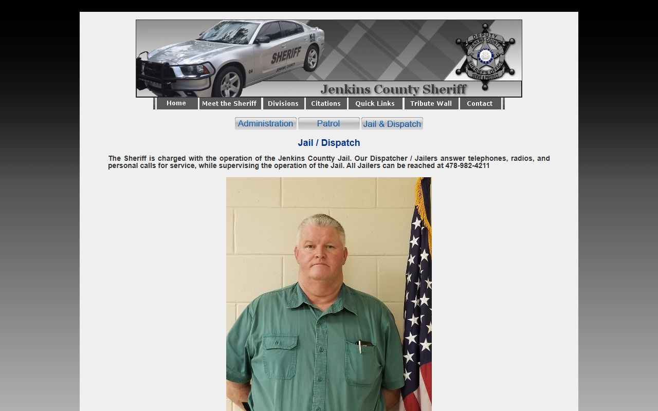 Jenkins County Jail inmate lookup jail dispatch source